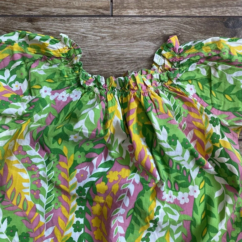 Vintage Mod Floral Lounge House Dress
